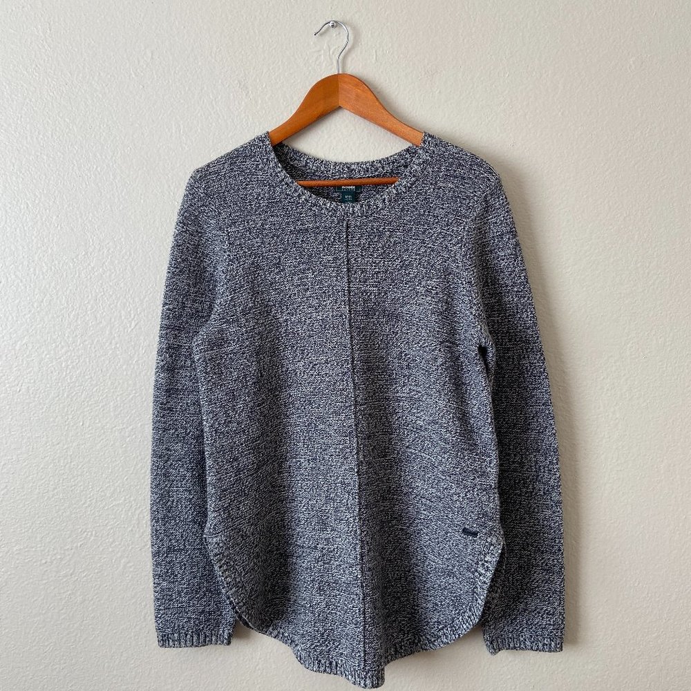 Roots Canada Womens Knit Textured Crew Neck Pullover Sweater Size Med